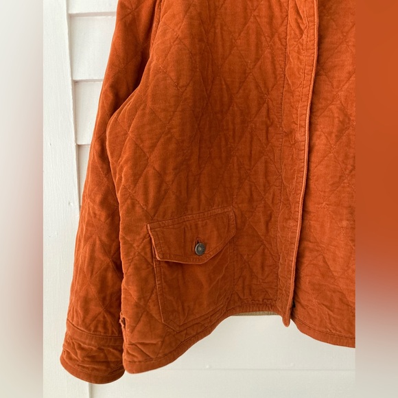 Eddie Bauer | Vintage Corduroy Quilted Jacket Burnt Orange Size XXL - Picture 7 of 13